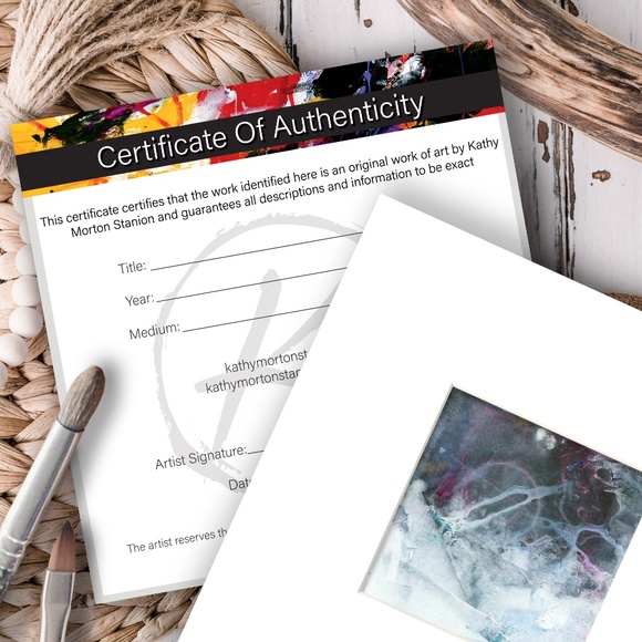 12 Enso paintings, Zen Circle abstract Original  - Enso Collection 14 - Picture 16 of 16